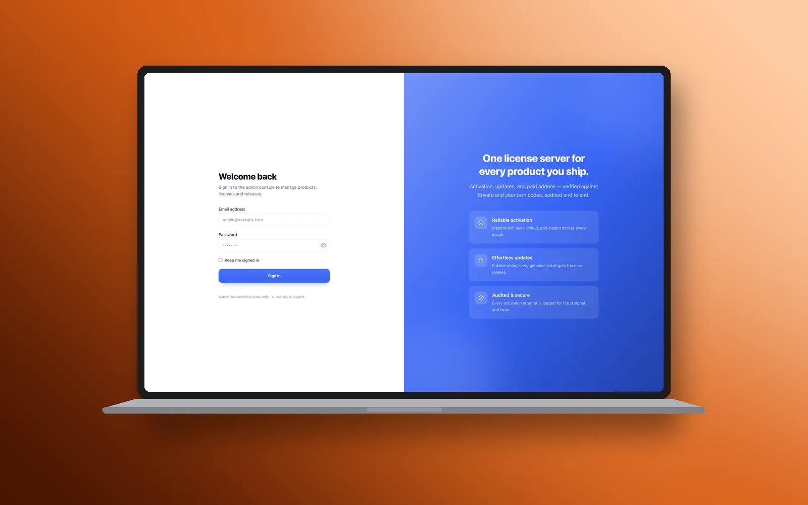 OnLicense screenshot